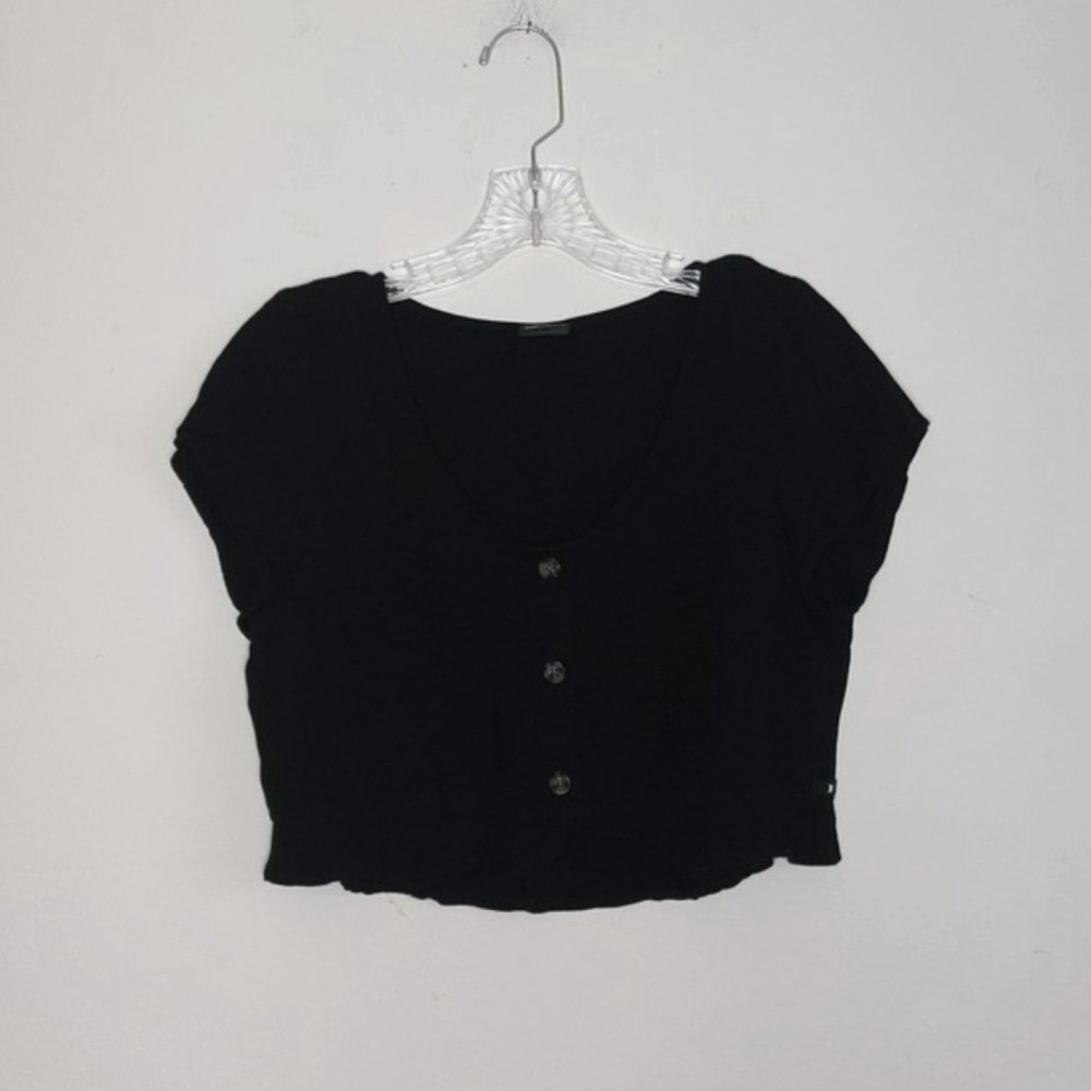 Hurley Crop Top Button Down Shirt